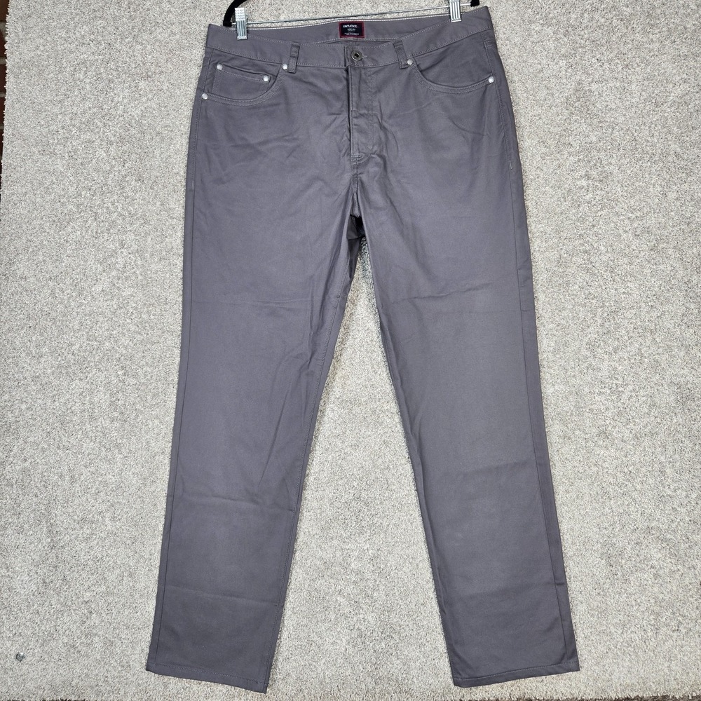 UNTUCKit 5-Pocket Chino Pants Gray Mens 36x30 cotton stretch Excellent condition